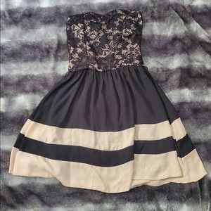 Strapless Sweetheart Neckline Dress